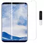 EVELATUS Samsung Galaxy S9 Plus transparant glas UV screenprotector met vloeibare lijm
