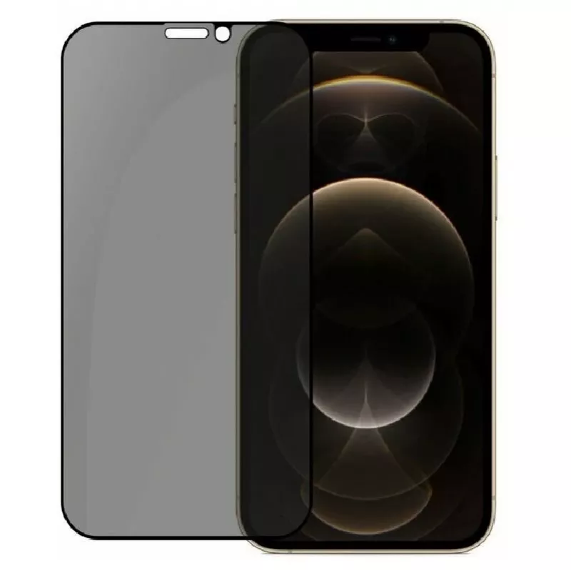 Evelatus Apple iPhone 12/12 Pro 6,1 inch Privacy 2.5D Silk Full Cover Japan Glue Anti-Static Screenprotector