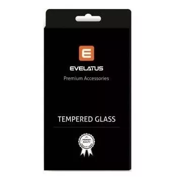 Evelatus Samsung Galaxy A22 4G 2.5D Full Cover Japan Glue Glass Anti-Static gehard glas screenprotector