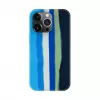 Evelatus Apple iPhone 15 Pro silicone hoesje meerkleurig blauw