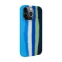 Evelatus Apple iPhone 15 Pro Max silicone hoesje meerkleurig blauw