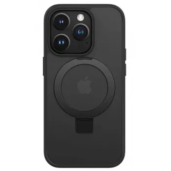 iLike Apple iPhone 15 Kickstand Case met MagSafe zwart