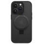 iLike Apple iPhone 15 Kickstand Case met MagSafe zwart