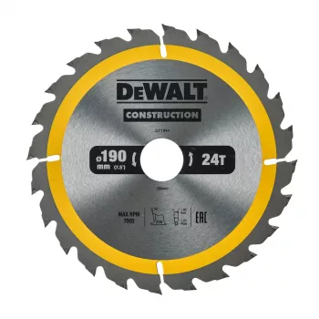 DEWALT cirkelzaagblad 190x30mm 24T +16° Super Thin Kerf TCT