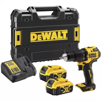 DEWALT DCD709M2T-QW 18V XR borstelloze combihamer 2x5,0Ah accu's TSTAK koffer