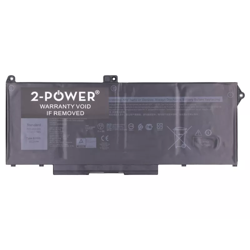 2-Power Dell Latitude 5420 Hoofdaccu - Accu - 45 mAh