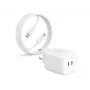 2-POWER 65W GaN USB-C Oplader + 2M 100W USB-C Kabel
