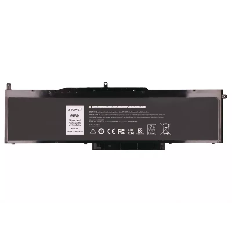 2-Power hoofaccu voor Dell Precision 3520 - 69 mAh