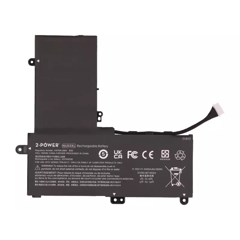 2-Power hoofaccupack HP Pavilion x360 11-u000 - accu - 3400 mAh