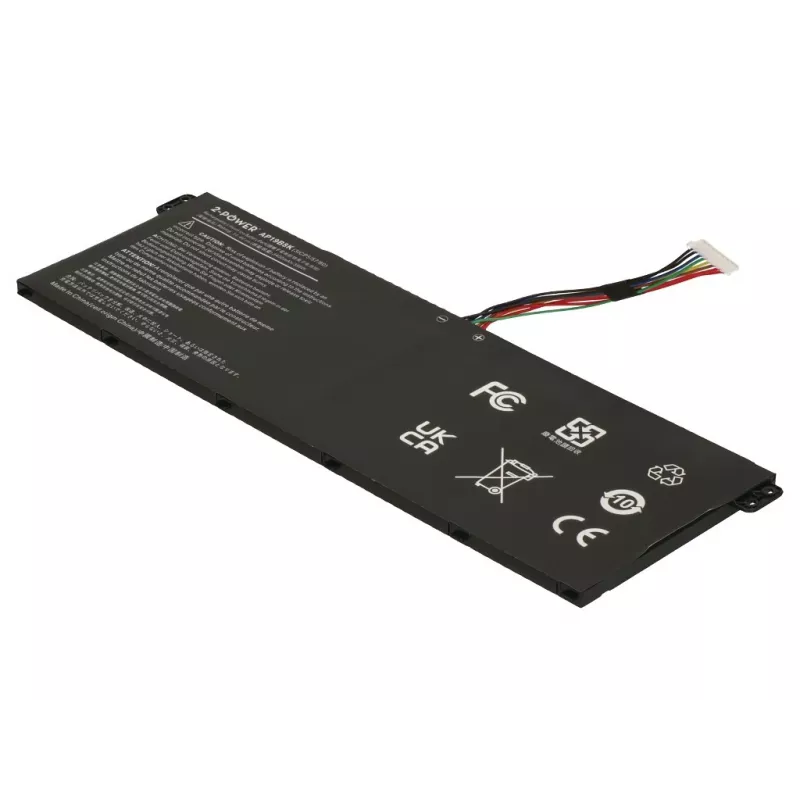 2-Power hoofaccupack - 3400 mAh - 11,1V - Li-ion - zwart - voor Dell Latitude E7440/E7450