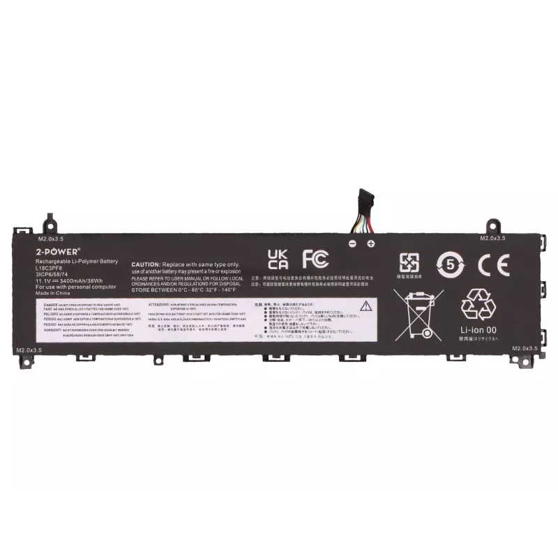 2-Power hoofaccu voor Lenovo IdeaPad S340-13IML 81UM - 3400 mAh