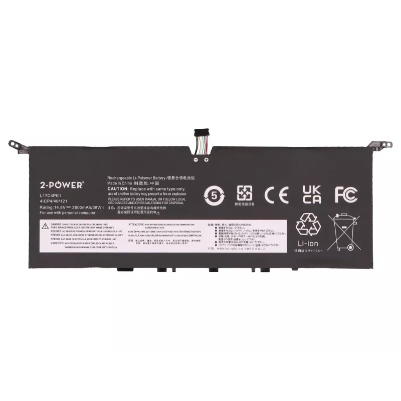 2-Power hoofaccupack voor Lenovo Yoga S730-13IML - 2600 mAh