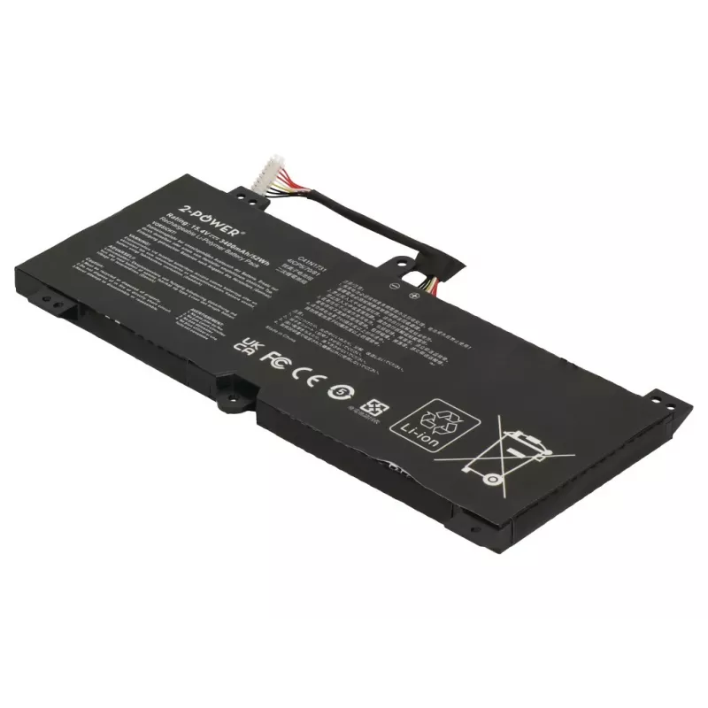 2-Power hoofaccupack - laptopaccu - 52 Wh - 11,1 V - 4700 mAh - 6 cellen - zwart