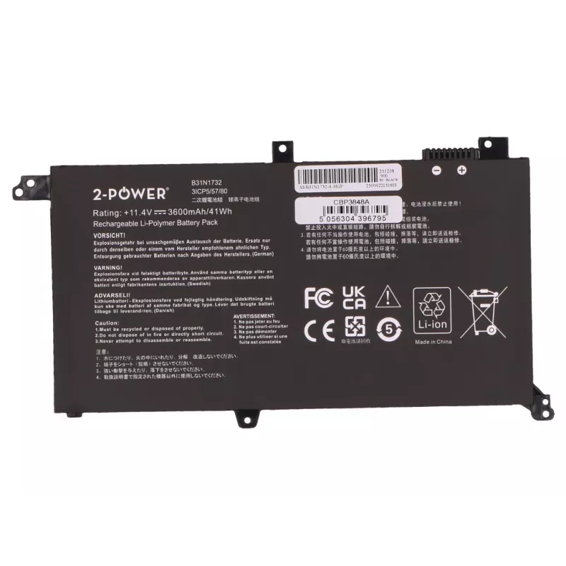 2-Power hoofaccupack voor Asus VivoBook S430 - 41 Wh