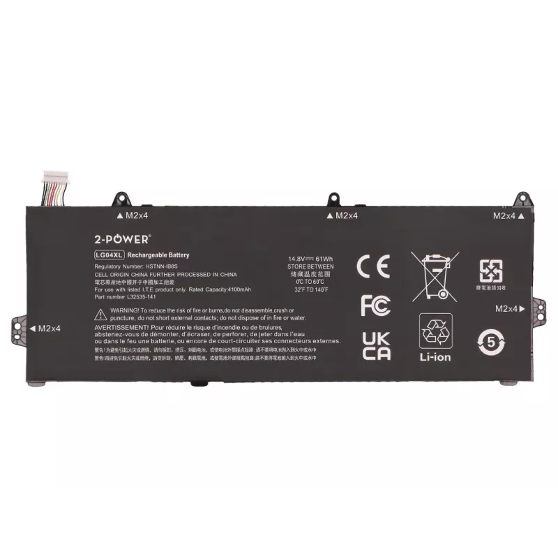 2-Power hoofaccu voor HP Pavilion 15-CS1067tx - 41Wh 11,55V 3-cellen Li-Ion