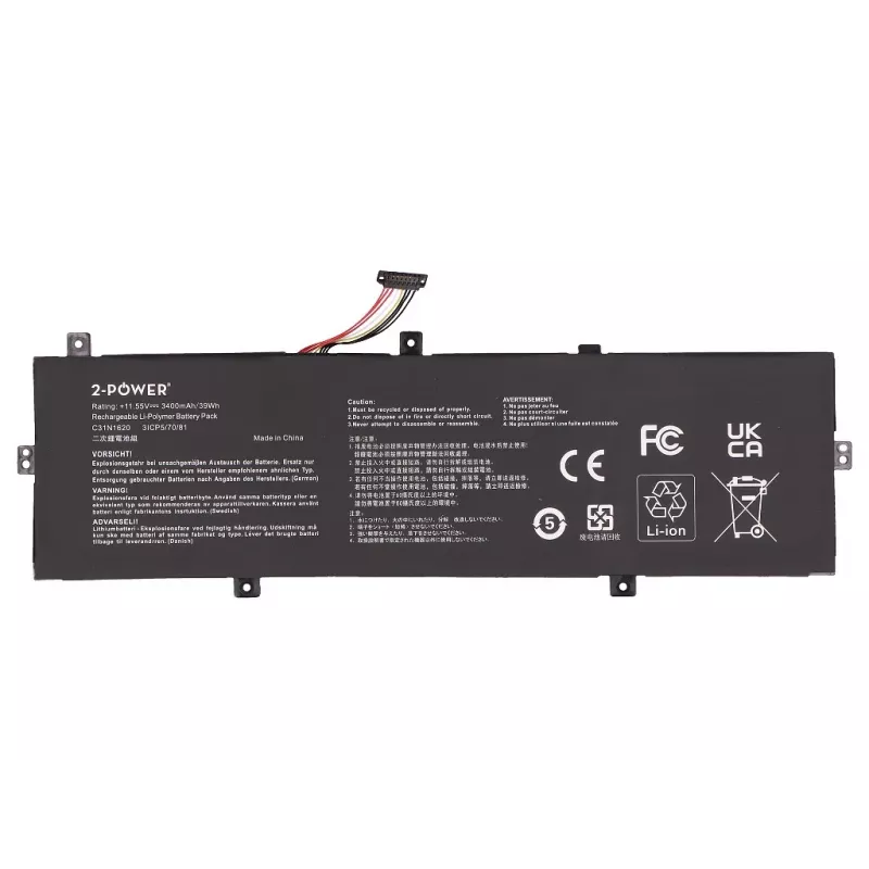 2-Power hoofaccu voor Asus ZenBook UX430 serie - 3400 mAh