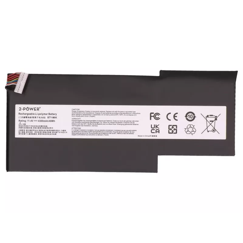 2-Power hoofaccu voor MSI GS63VR - 49 Wh lithium-ion