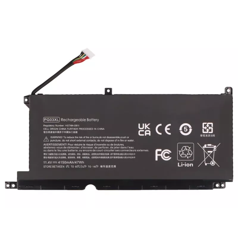 2-Power hoofaccupack HP 15-dk0020TX - 11,4V 4150mAh lithium-ion