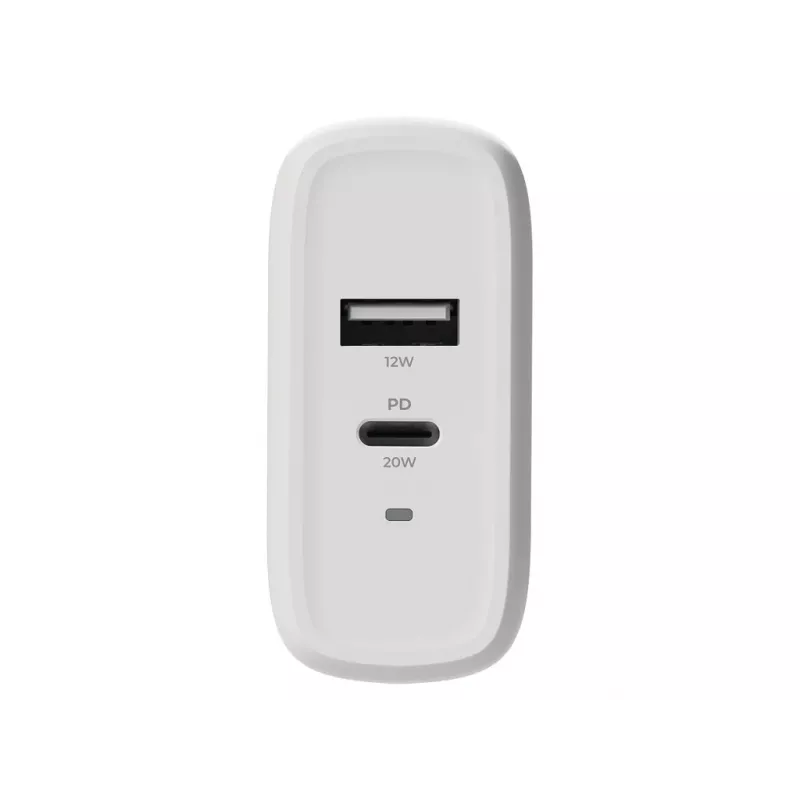 2-Power wandoplader PD 20W USB-C & 12W USB-A