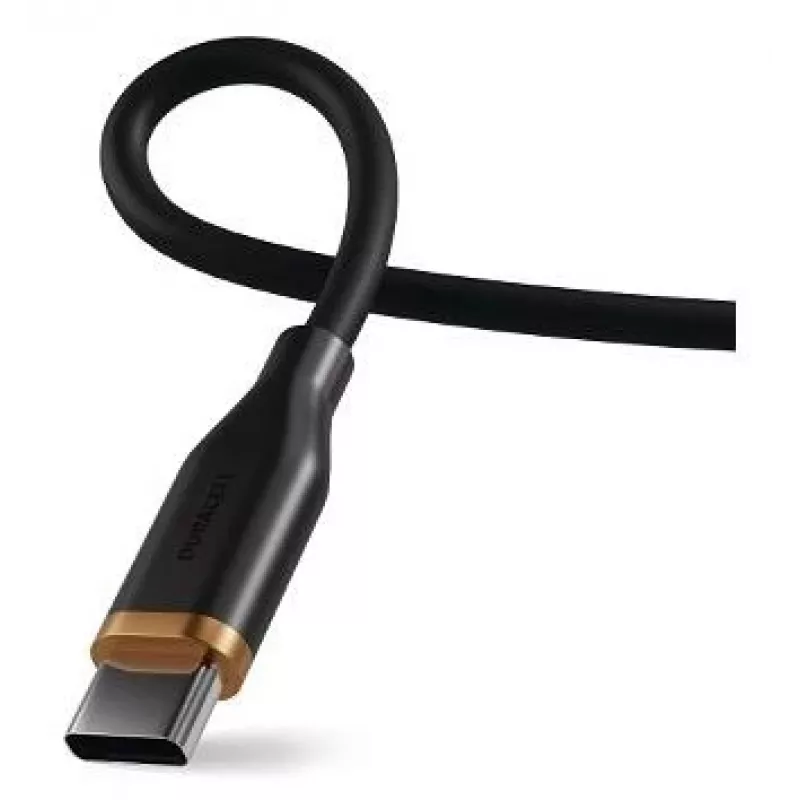 2-Power 2m USB-C naar USB-C 100W siliconenkabel zwart