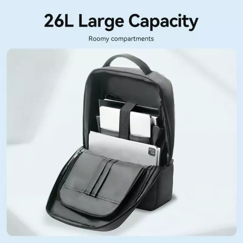 Vention KRSB0 26L waterdichte laptoprugzak 17,3 inch donkergrijs