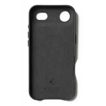 Mujjo leren hoesje voor iPhone Air met MagSafe, zwart