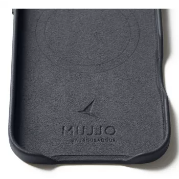 Mujjo leren hoesje MagSafe voor iPhone Air, basalt