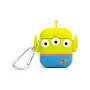 ThumbsUp! PowerSquad 3D siliconen AirPods-hoesje, Alien, blauw/wit/geel