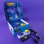 FIZZ CREATIONS Tetris Duel retro arcade console voor twee spelers met 2 bedrade gamepads plug & play