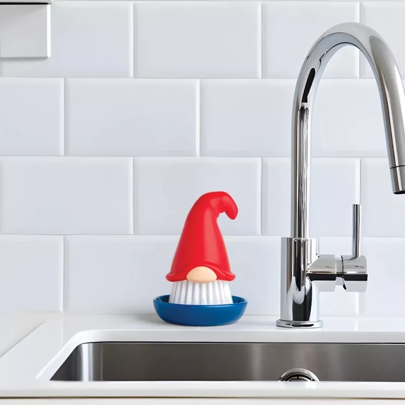 OTOTO Beardy Dish Brush – originele keukenborstel met geïntegreerd ophanggat