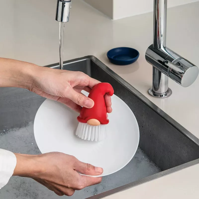 OTOTO Beardy Dish Brush – originele keukenborstel met geïntegreerd ophanggat