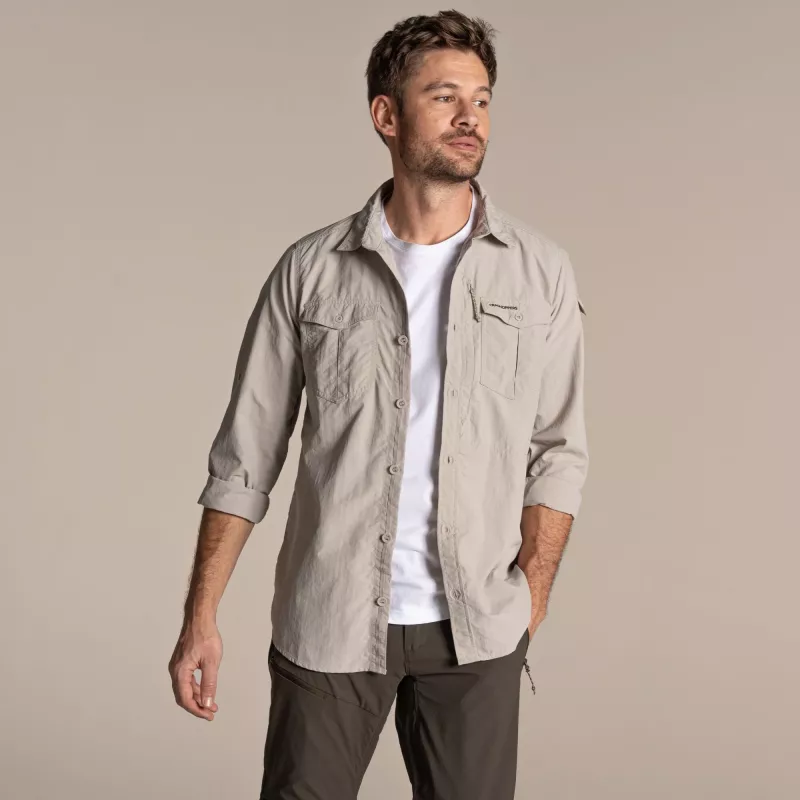 Craghoppers NosiLife Adventure LS Shirt III - Parchment - maat L