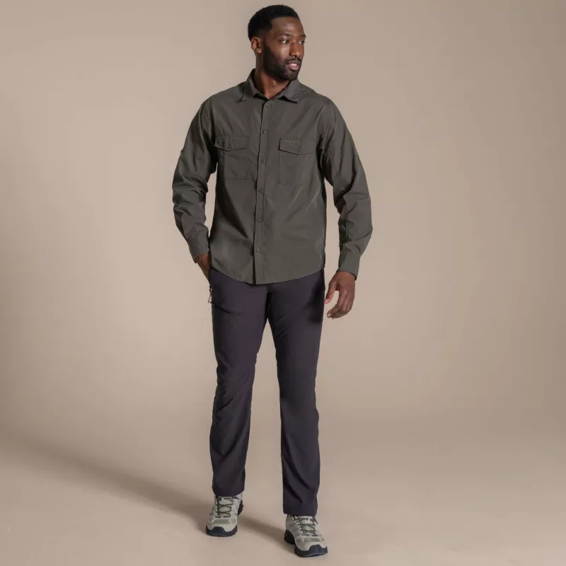 Craghoppers Kiwi II langarm overhemd - Cedar - maat L