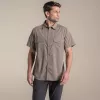 Craghoppers Kiwi II kortarm overhemd - Pebble, maat L