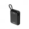 Canyon OnPower 104 10000 mAh Powerbank met USB-C- en Lightning-kabel Zwart