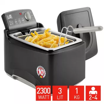 Fritel Turbo SF 4176 friteuse 3L 2,3kW roestvrij staal