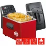 FRITEL TURBO SF friteuse 3L 2200W zwart/rood/grijs