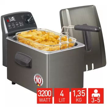 FRITEL friteuse Turbo SF 4 liter roestvrij staal