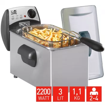 FRITEL Starter friteuse 3L 2,2kW roestvrij staal