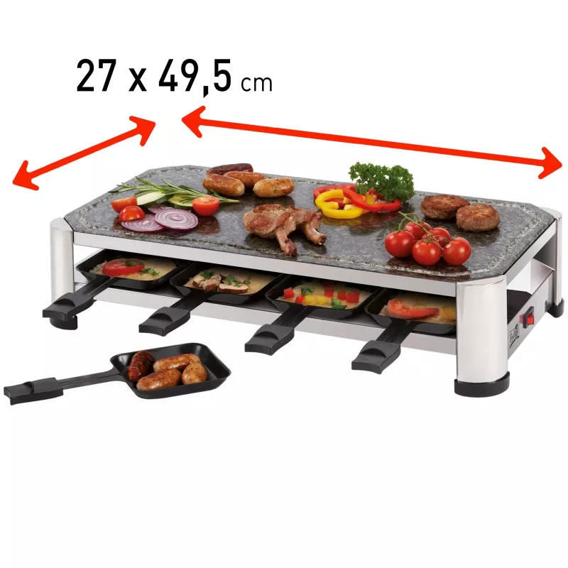 FRITEL SG 2180 raclette RVS/chroom zwart