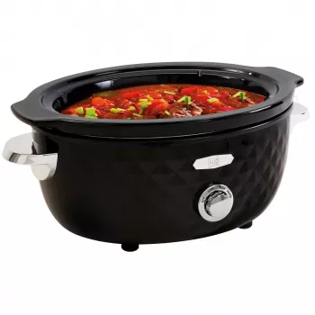 FRITEL Family slowcooker 5,5 liter 210W zwart/chroom
