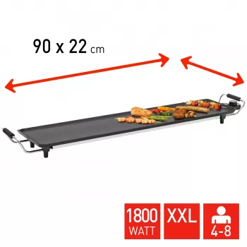 FRITEL Starter TY 1897 XXL teppanyaki grill 1800W zilver/zwart