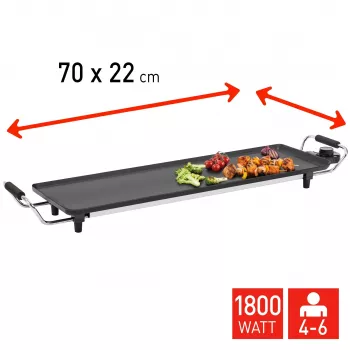 Fritel TY 1689 teppanyaki elektrische grill 1800 W kookplaat van aluminium spuitgietwerk