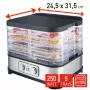 FRITEL Family voedseldroger 250W zilver/grijs