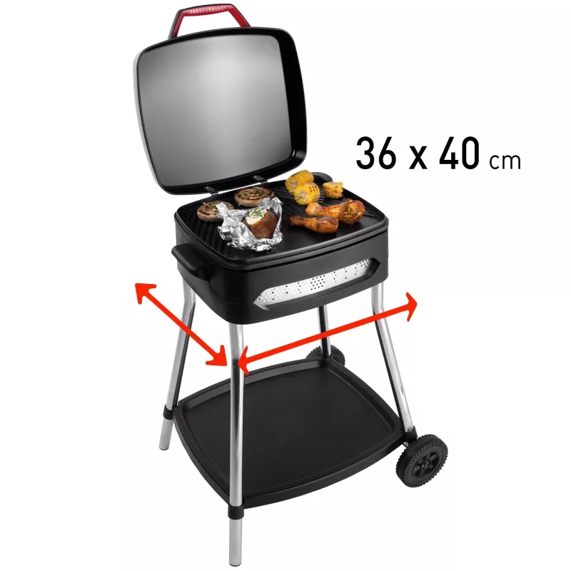 FRITEL Family BBQ 3278 elektrische grill rood/zwart