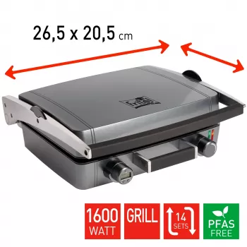 FRITEL WaffleTastic CW 3628 combi-grill metallic antraciet