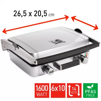 Fritel CW 3647 2 wafelijzers 1600 W grijs, zilver