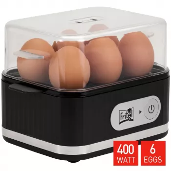 FRITEL Family eierkoker 400W zwart/transparant