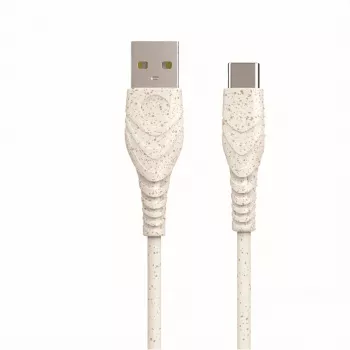 BIOND USB-A naar USB-C 3A 2M laad- en datakabel - zwart