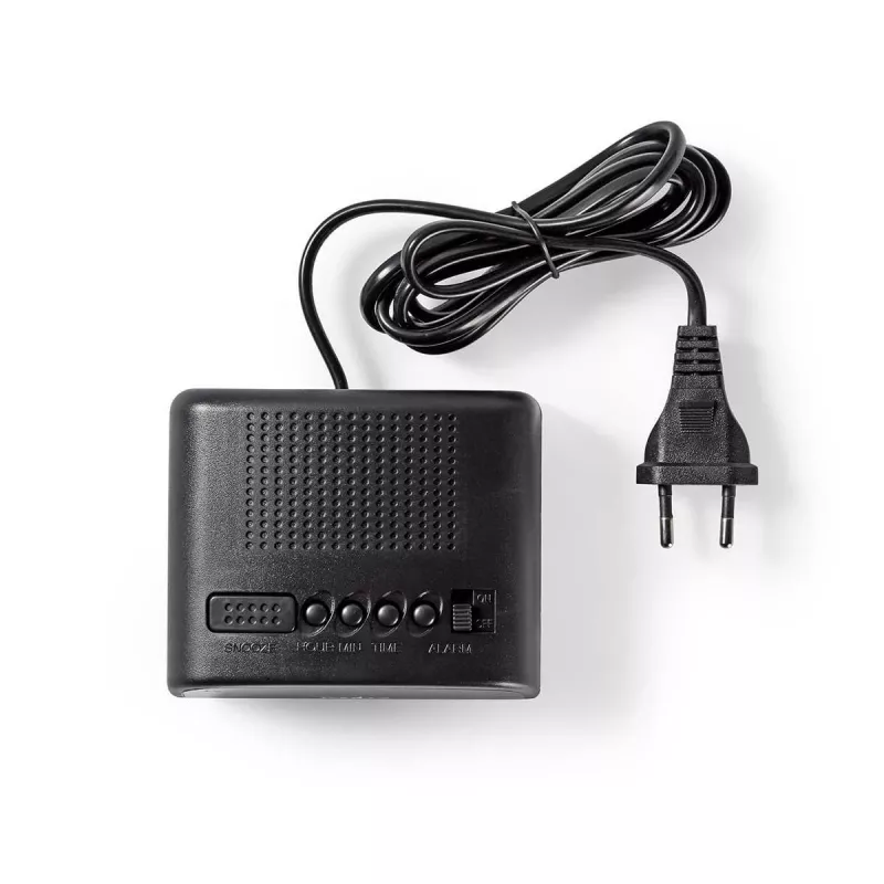 Nedis CLDK008BK LED-digitale wekker met sluimerfunctie, zwart